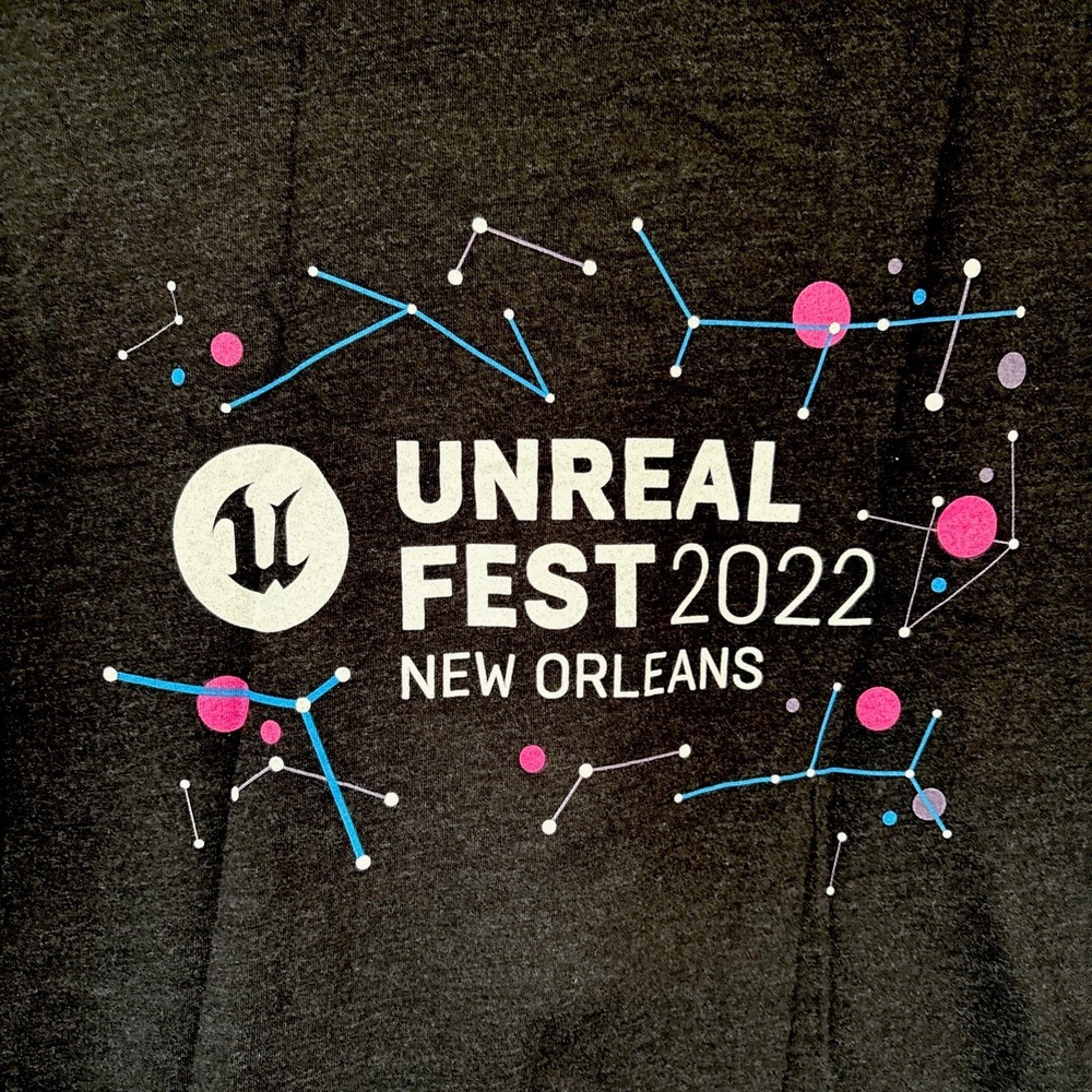 Unreal‎ Fest 2022 New Orleans Official T-Shirt Epic Games